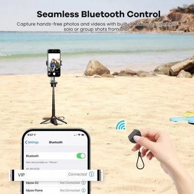 Zlos Magnetic Selfie Stick + Tripod - Black